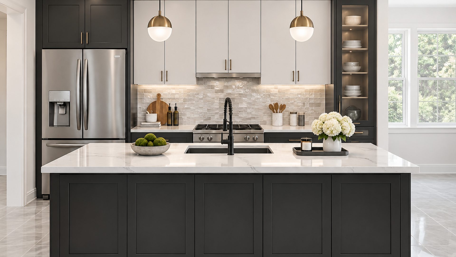 Warm wood kitchen
